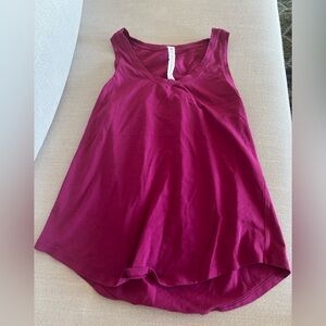 Sleeveless Burgundy Tank Top
